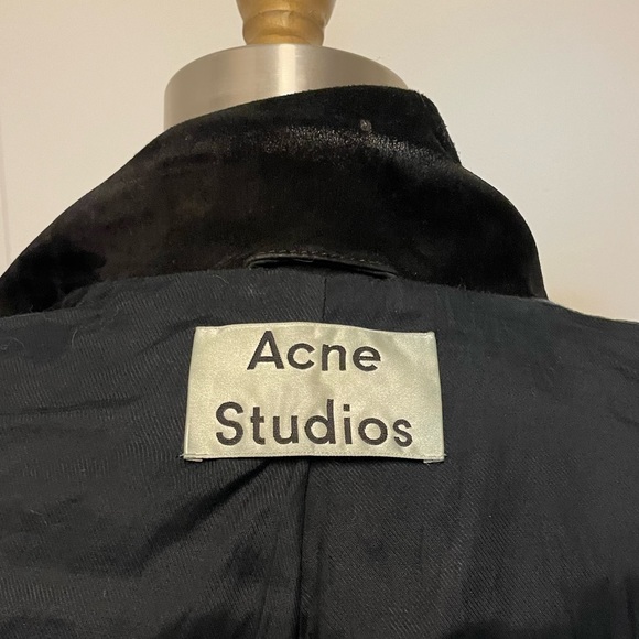 ACNE SUEDE MOCK LEATHER JACKET - Picture 6 of 8